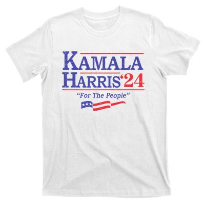 Kamala Harris 24 For The People President 2024 Us Flag T-Shirt