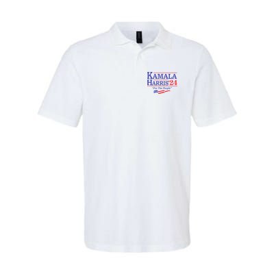 Kamala Harris 24 For The People President 2024 Us Flag Softstyle Adult Sport Polo