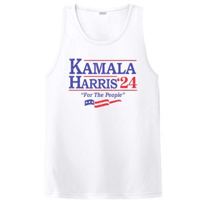 Kamala Harris 24 For The People President 2024 Us Flag PosiCharge Competitor Tank