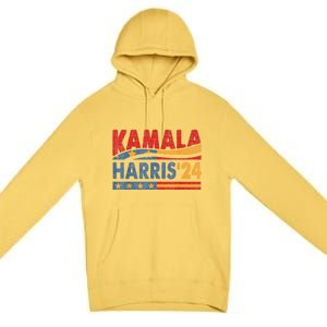 Kamala Harris 2024 For President Retro Kamala Harris 2024 For President Election Premium Pullover Hoodie