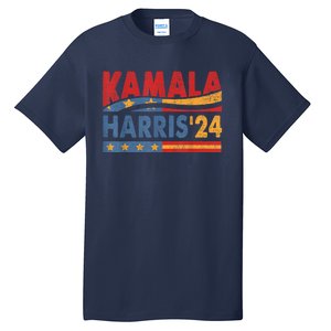 Kamala Harris 2024 For President Retro Kamala Harris 2024 For President Election Tall T-Shirt