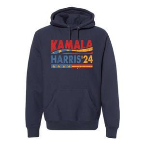 Kamala Harris 2024 For President Retro Kamala Harris 2024 For President Election Premium Hoodie