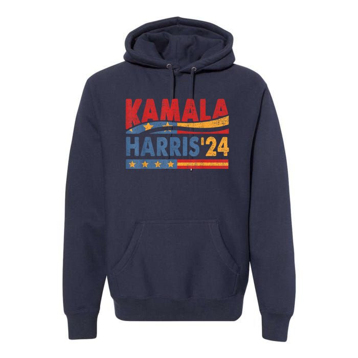 Kamala Harris 2024 For President Retro Kamala Harris 2024 For President Election Premium Hoodie