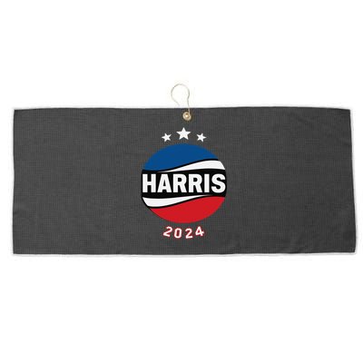 Kamala Harris 2024 Patriotic President Campaign Large Microfiber Waffle Golf Towel