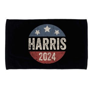 Kamala Harris 2024 For President Retro Kamala Harris 2024 For President Election Microfiber Hand Towel