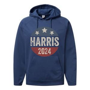 Kamala Harris 2024 For President Retro Kamala Harris 2024 For President Election Performance Fleece Hoodie