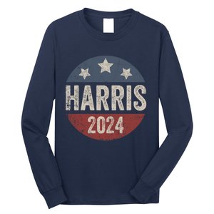 Kamala Harris 2024 For President Retro Kamala Harris 2024 For President Election Long Sleeve Shirt