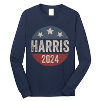 Kamala Harris 2024 For President Retro Kamala Harris 2024 For President Election Long Sleeve Shirt