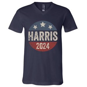 Kamala Harris 2024 For President Retro Kamala Harris 2024 For President Election V-Neck T-Shirt