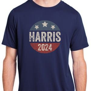 Kamala Harris 2024 For President Retro Kamala Harris 2024 For President Election Adult ChromaSoft Performance T-Shirt