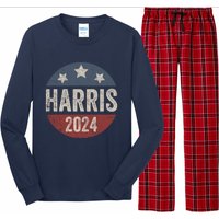 Kamala Harris 2024 For President Retro Kamala Harris 2024 For President Election Long Sleeve Pajama Set