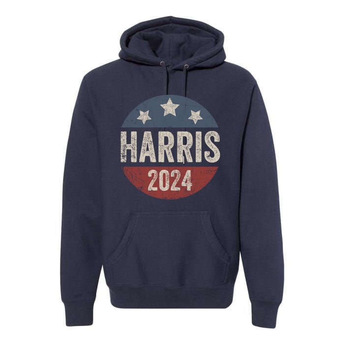 Kamala Harris 2024 For President Retro Kamala Harris 2024 For President Election Premium Hoodie