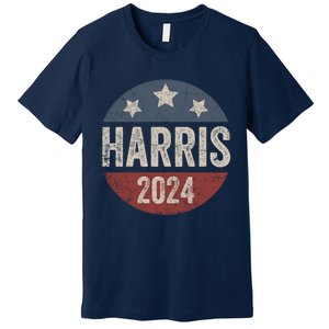 Kamala Harris 2024 For President Retro Kamala Harris 2024 For President Election Premium T-Shirt