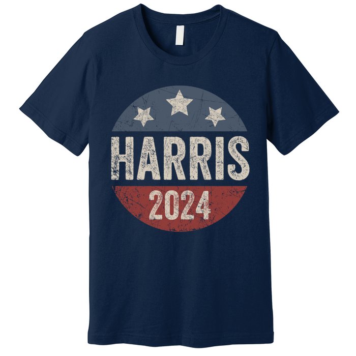 Kamala Harris 2024 For President Retro Kamala Harris 2024 For President Election Premium T-Shirt