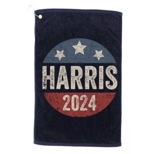 Kamala Harris 2024 For President Retro Kamala Harris 2024 For President Election Platinum Collection Golf Towel