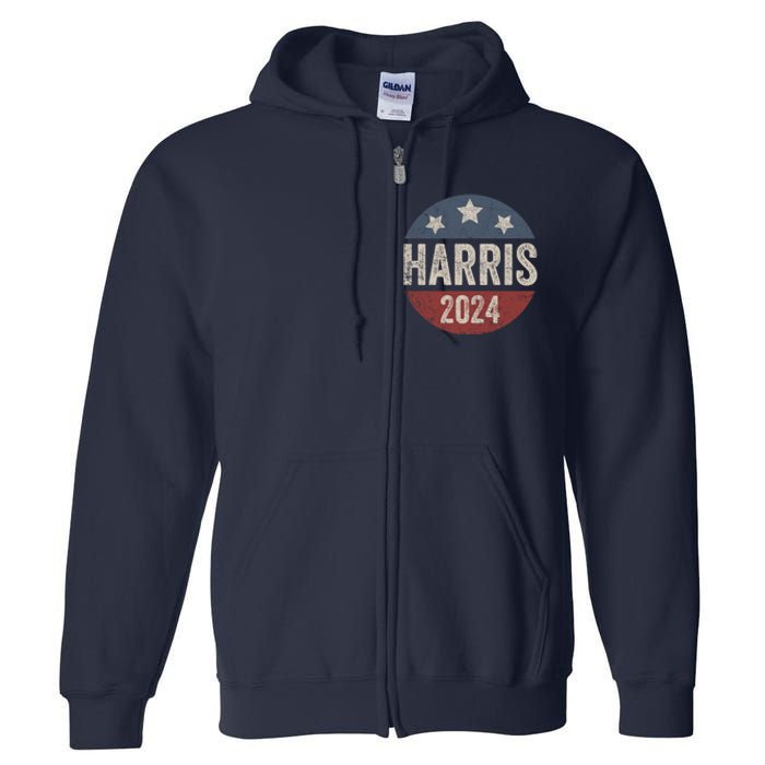 Kamala Harris 2024 For President Retro Kamala Harris 2024 For President Election Full Zip Hoodie