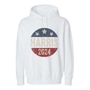 Kamala Harris 2024 For President Retro Kamala Harris 2024 For President Election Garment-Dyed Fleece Hoodie