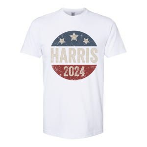 Kamala Harris 2024 For President Retro Kamala Harris 2024 For President Election Softstyle CVC T-Shirt