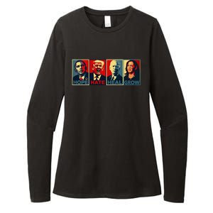 Kamala Harris 2024 V Neck Womens CVC Long Sleeve Shirt