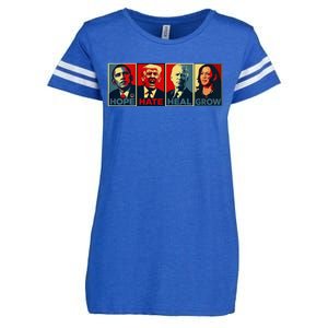 Kamala Harris 2024 V Neck Enza Ladies Jersey Football T-Shirt