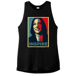 Kamala Harris 2024 V Neck Ladies PosiCharge Tri-Blend Wicking Tank