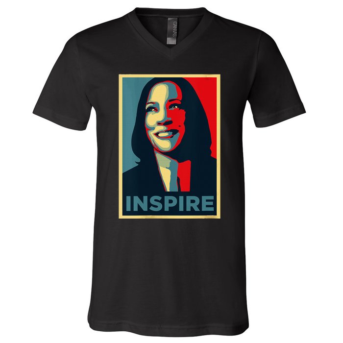 Kamala Harris 2024 V Neck V-Neck T-Shirt