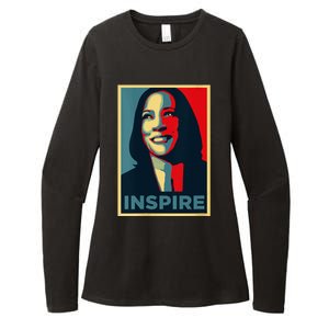 Kamala Harris 2024 V Neck Womens CVC Long Sleeve Shirt