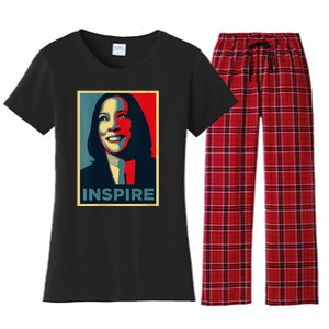 Kamala Harris 2024 V Neck Women's Flannel Pajama Set