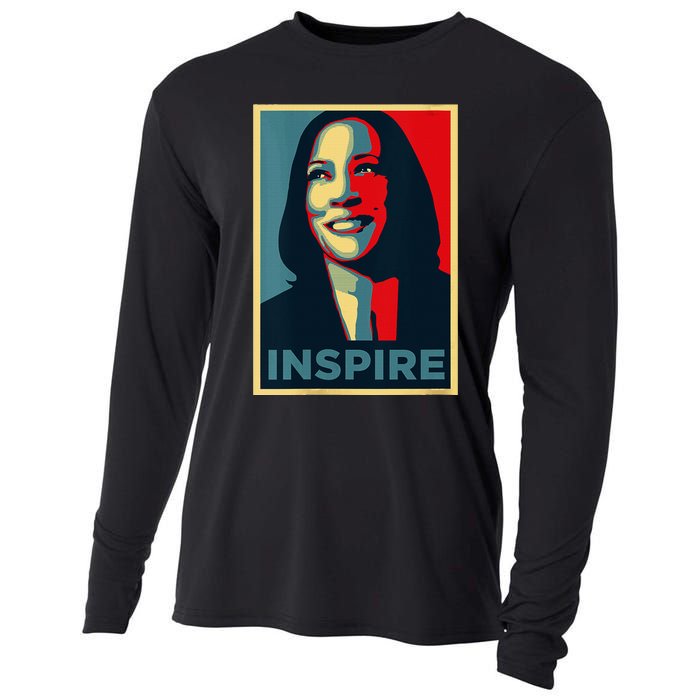 Kamala Harris 2024 V Neck Cooling Performance Long Sleeve Crew