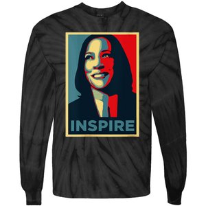 Kamala Harris 2024 V Neck Tie-Dye Long Sleeve Shirt