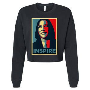 Kamala Harris 2024 V Neck Cropped Pullover Crew