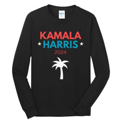 Kamala Harris 2024 Us Election Coconut Funny Meme Design Tall Long Sleeve T-Shirt