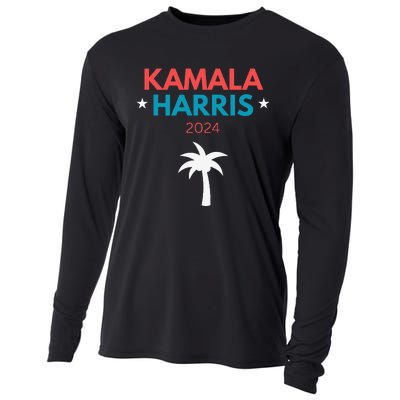 Kamala Harris 2024 Us Election Coconut Funny Meme Design Cooling Performance Long Sleeve Crew