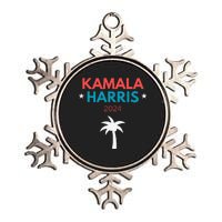 Kamala Harris 2024 Us Election Coconut Funny Meme Design Metallic Star Ornament