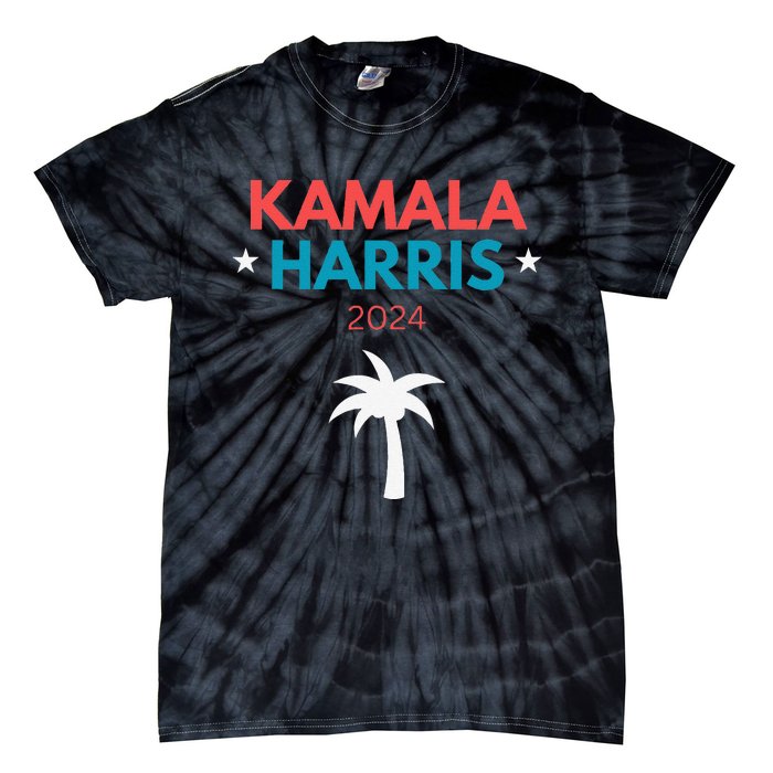 Kamala Harris 2024 Us Election Coconut Funny Meme Design Tie-Dye T-Shirt