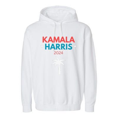 Kamala Harris 2024 Us Election Coconut Funny Meme Design Garment-Dyed Fleece Hoodie