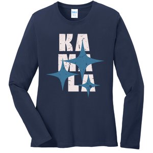 Kamala Harris 2024 President American Kamala Harris 2024 For President Election Ladies Long Sleeve Shirt