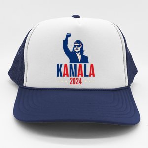 Kamala Harris 2024 Presidential Campaign Patriotic Stance Trucker Hat