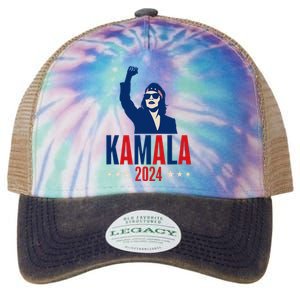 Kamala Harris 2024 Presidential Campaign Patriotic Stance Legacy Tie Dye Trucker Hat