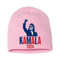 Kamala Harris 2024 Presidential Campaign Patriotic Stance Short Acrylic Beanie