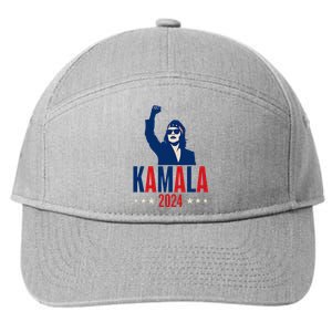 Kamala Harris 2024 Presidential Campaign Patriotic Stance 7-Panel Snapback Hat