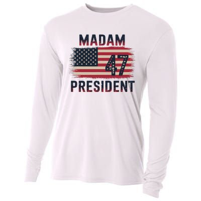 Kamala Harris 2024 Madam President Kamala 47 Usa Cooling Performance Long Sleeve Crew