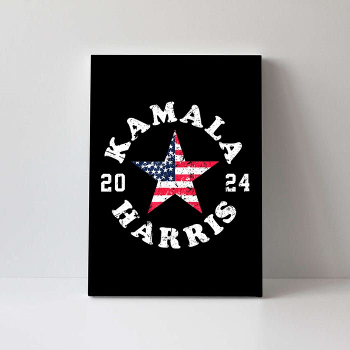 Kamala Harris 2024 President American Flag Vote Kamala Canvas