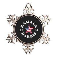 Kamala Harris 2024 President American Flag Vote Kamala Metallic Star Ornament