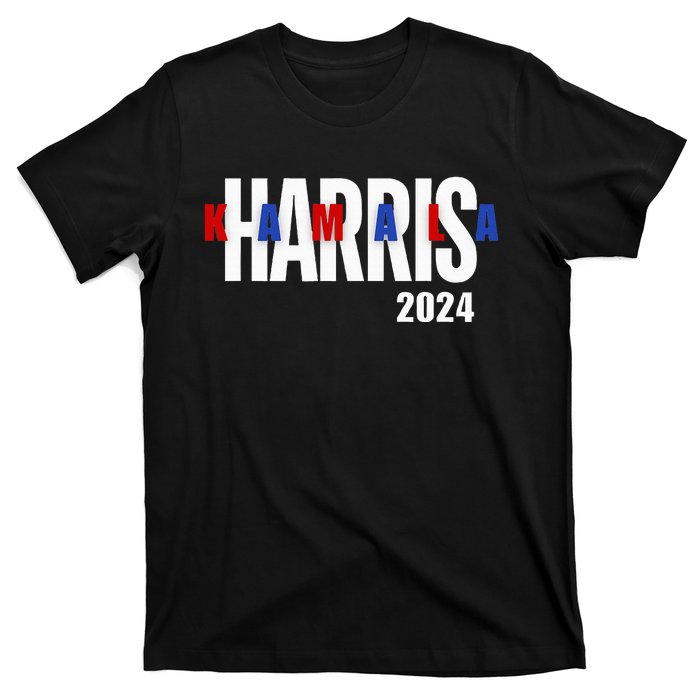 Kamala Harris 2024 Presidential Campaign Typography Graphic T-Shirt