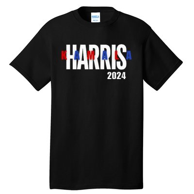 Kamala Harris 2024 Presidential Campaign Typography Graphic Tall T-Shirt