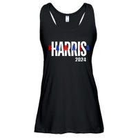 Kamala Harris 2024 Presidential Campaign Typography Graphic Ladies Essential Flowy Tank