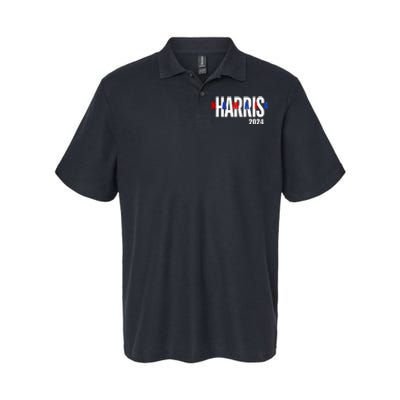 Kamala Harris 2024 Presidential Campaign Typography Graphic Softstyle Adult Sport Polo