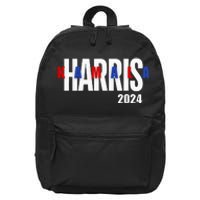 Kamala Harris 2024 Presidential Campaign Typography Graphic 16 in Basic Backpack