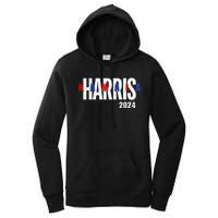 Kamala Harris 2024 Presidential Campaign Typography Graphic Women's Pullover Hoodie